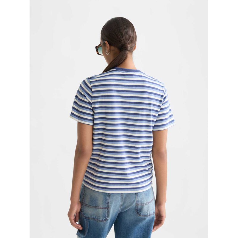 Scotch & Soda Yarn Dye Striped Regular Fit T-Shirt image number 1